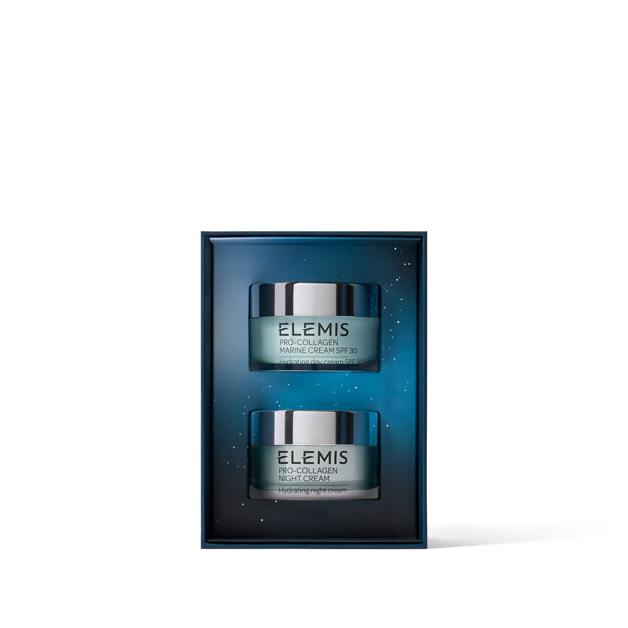 ELEMIS Pro-Collagen Night Cream set in a decorative box on a white background