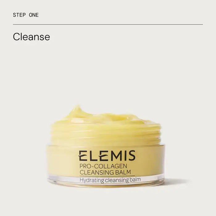 ELEMIS Pro-Collagen Cleansing Balm on a white background with &
