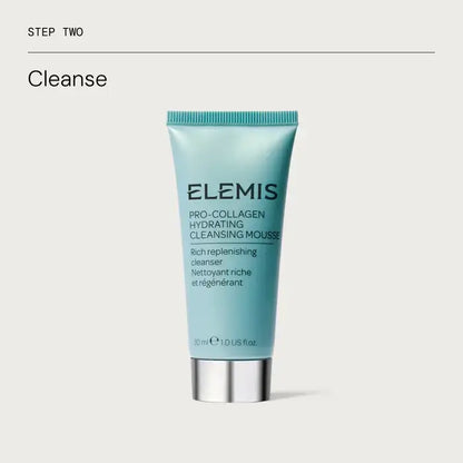 ELEMIS cleansing mousse tube on a light gray background