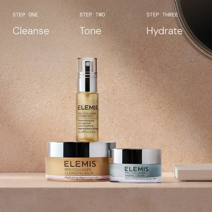 Elemis skincare products with &