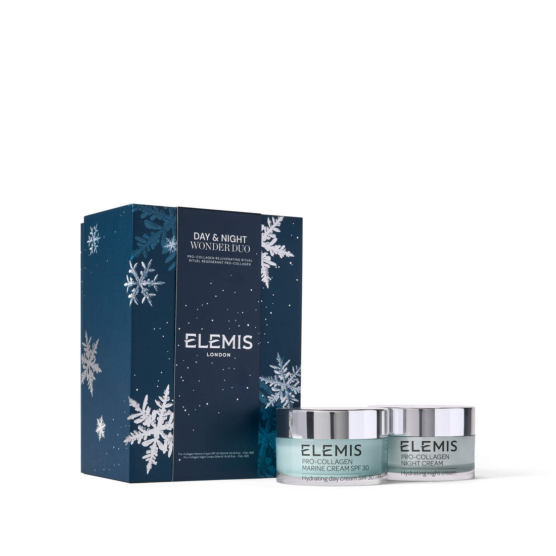 ELEMIS Day &amp; Night Winter Duo with packaging on a white background