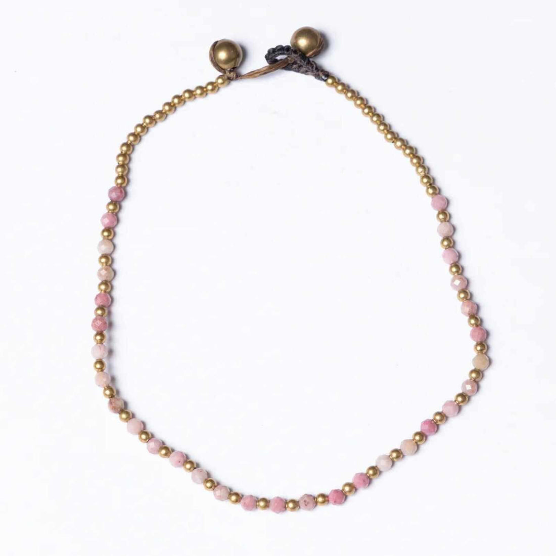 Crystal Healing Stone Anklets - Friendship Pink Tourmaline