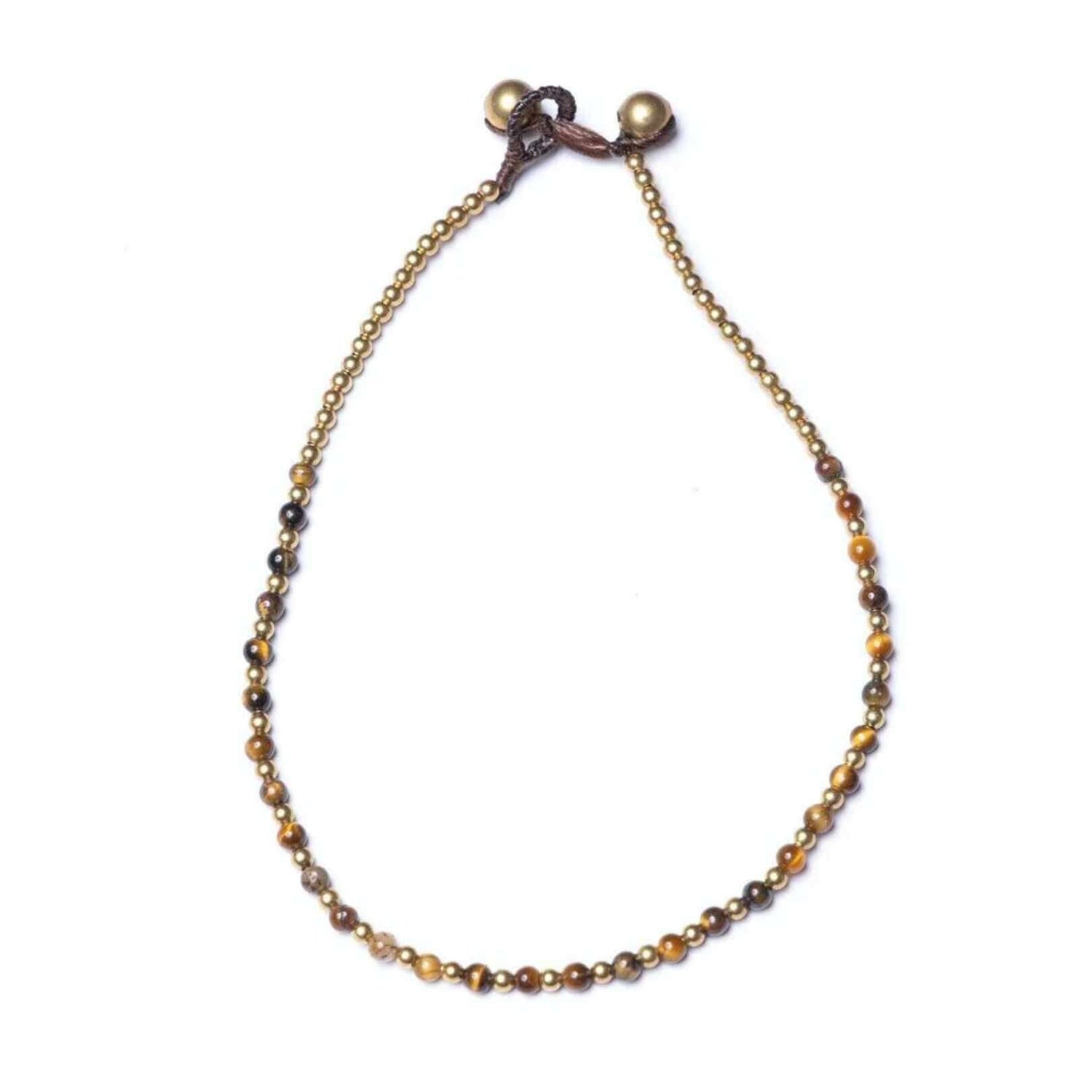 Crystal Healing Stone Anklets - Courage Tigers Eye