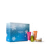Elemis skincare products including a box, bottle, and jars on a white background