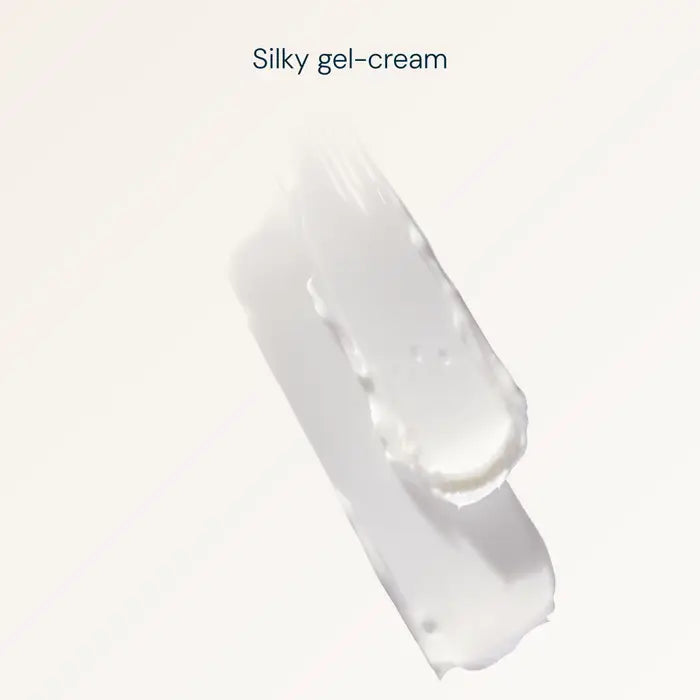 Silky gel-cream swatch on a light gray background
