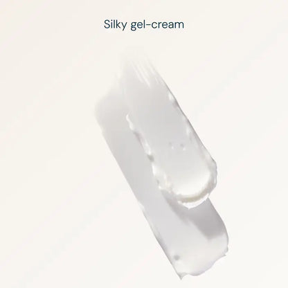 Silky gel-cream swatch on a light gray background